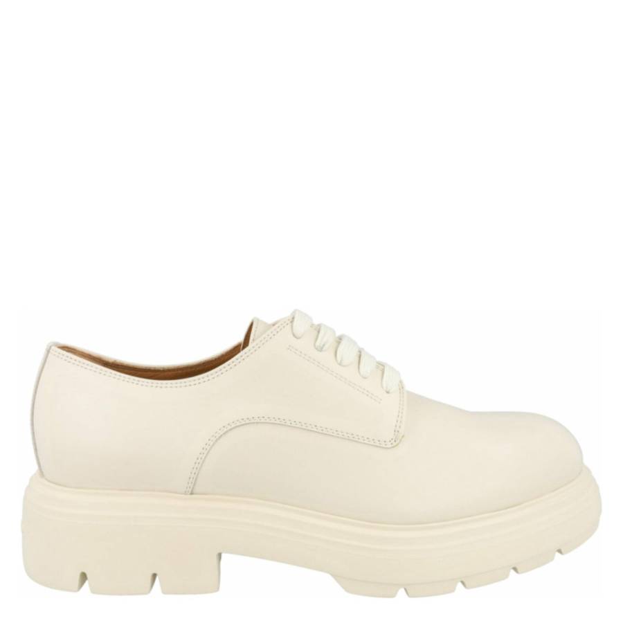 Ferragamo Devis Chunky Leather Derby Shoes