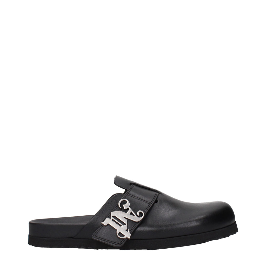 Palm Angels Leather Men's Slippers