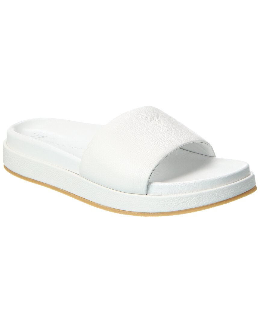 Giuseppe Zanotti Indi 10 Leather Slide