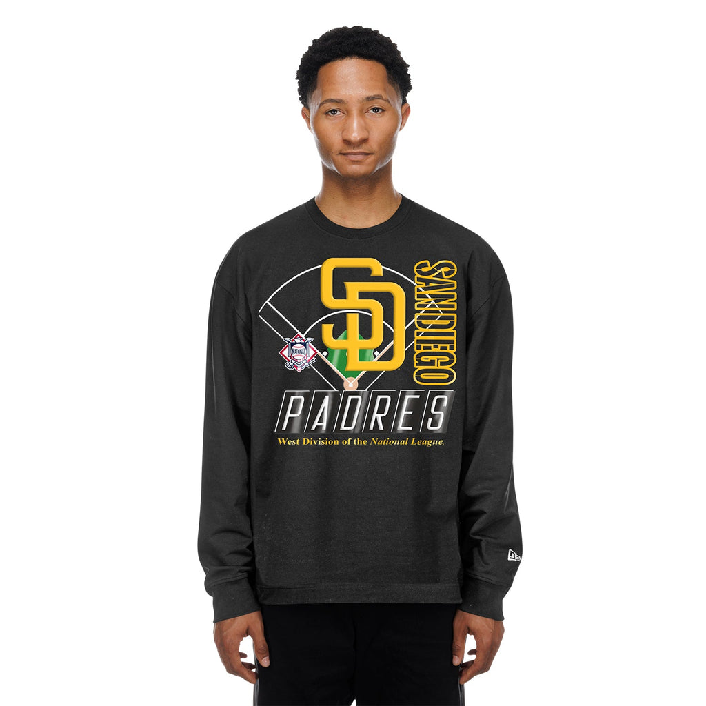 San Diego Padres Graphic LS Crew - Mens