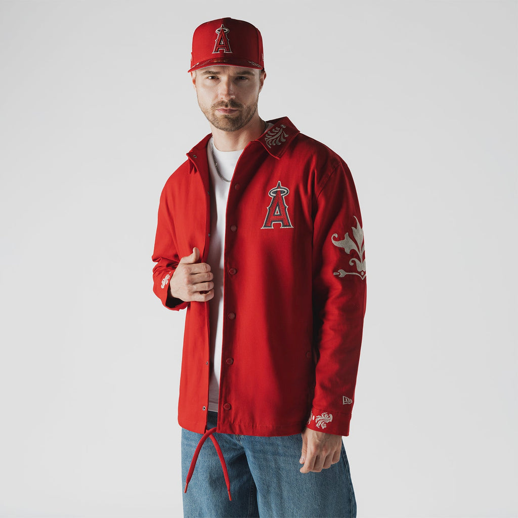 Los Angeles Angels Wordmark Jacket - Mens