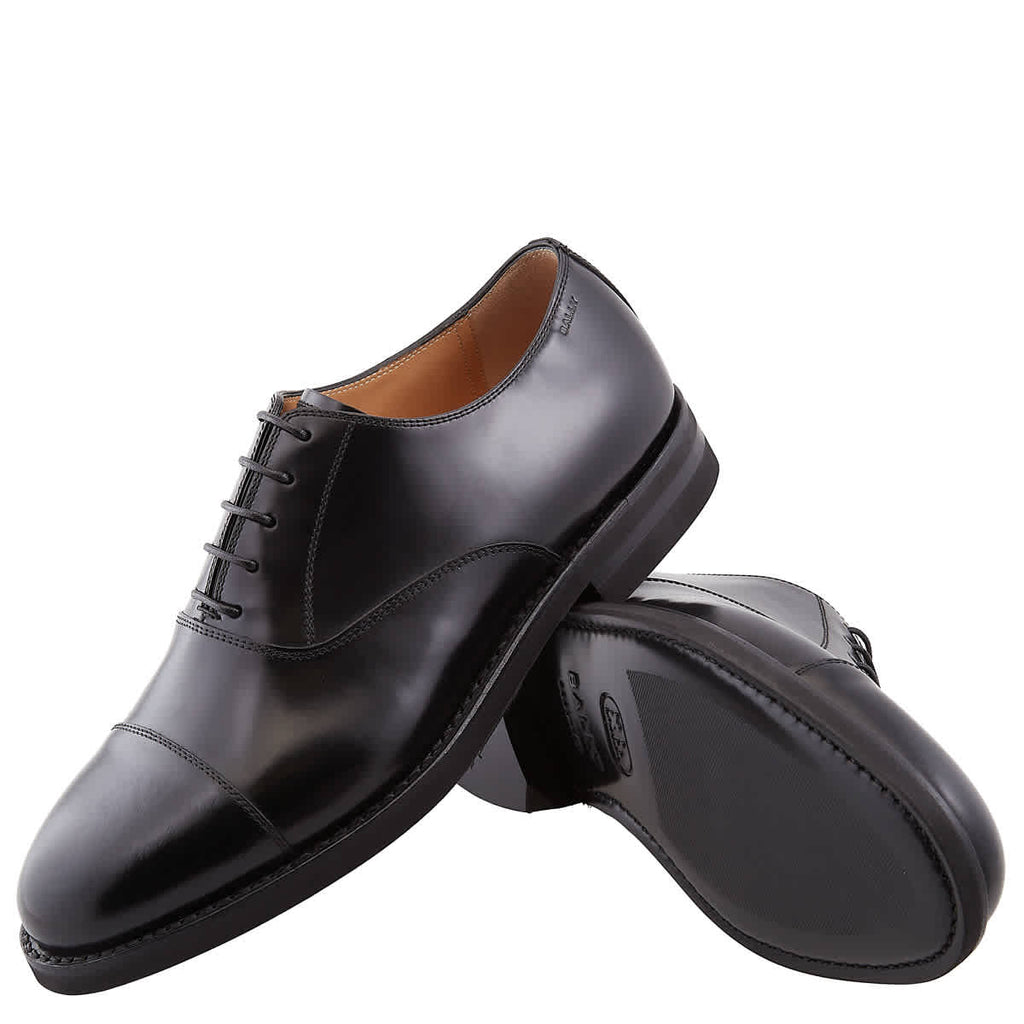 Bally Black Leather Oxford Shoes