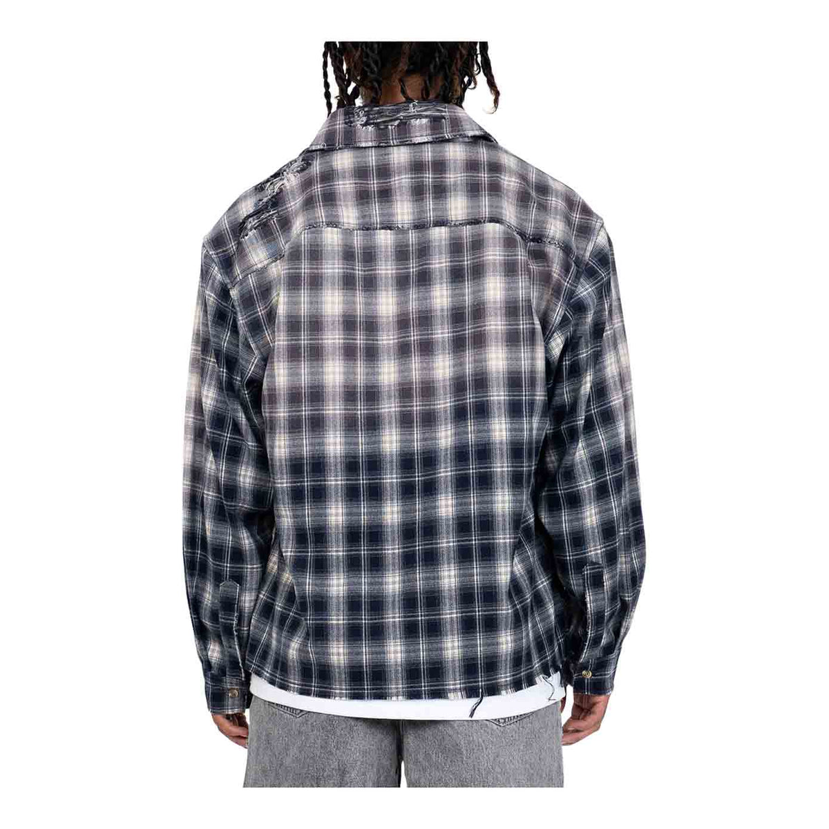 EPTM Bleached Navy Blue Flannel
