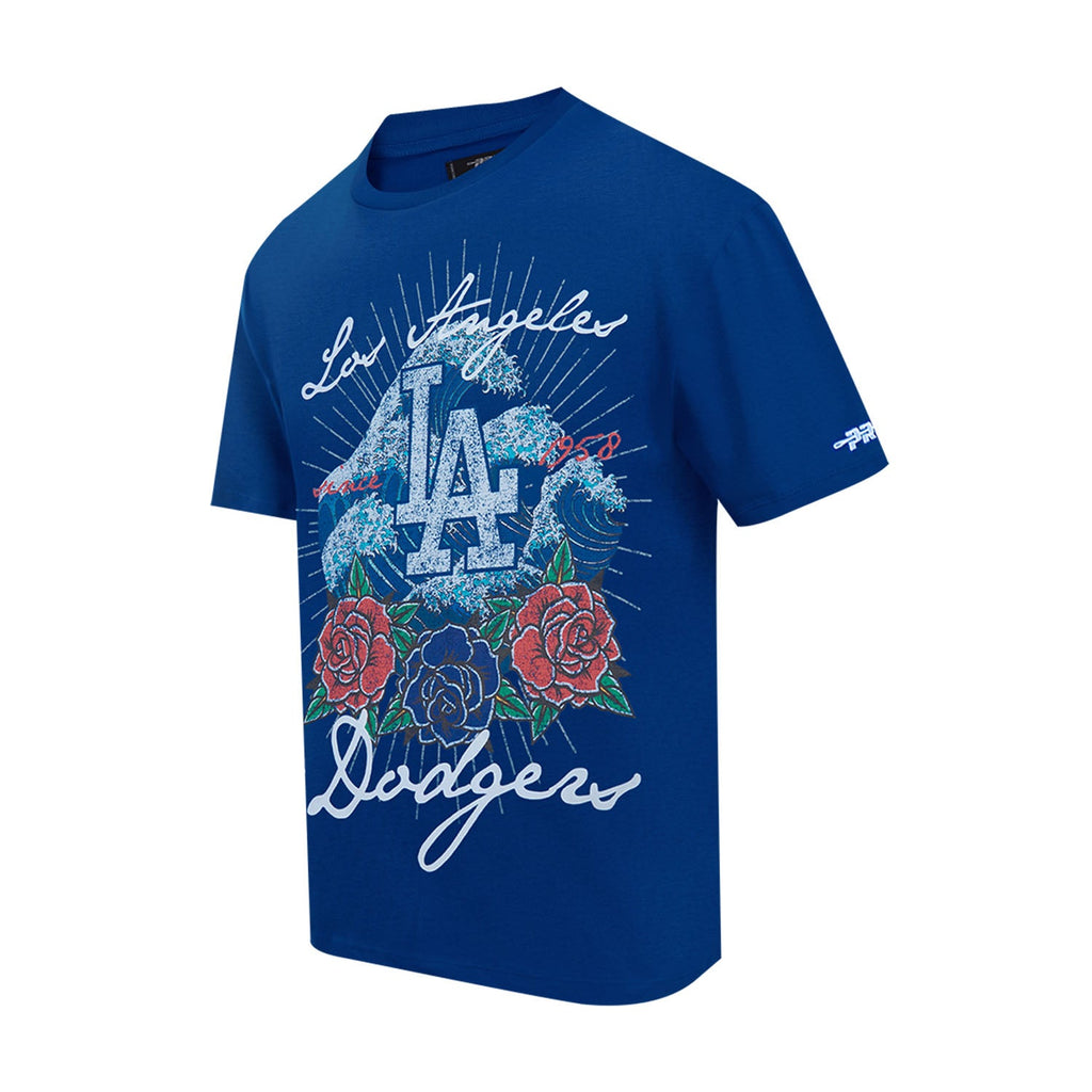 Los Angeles Dodgers Wave & Roses Tee - Mens