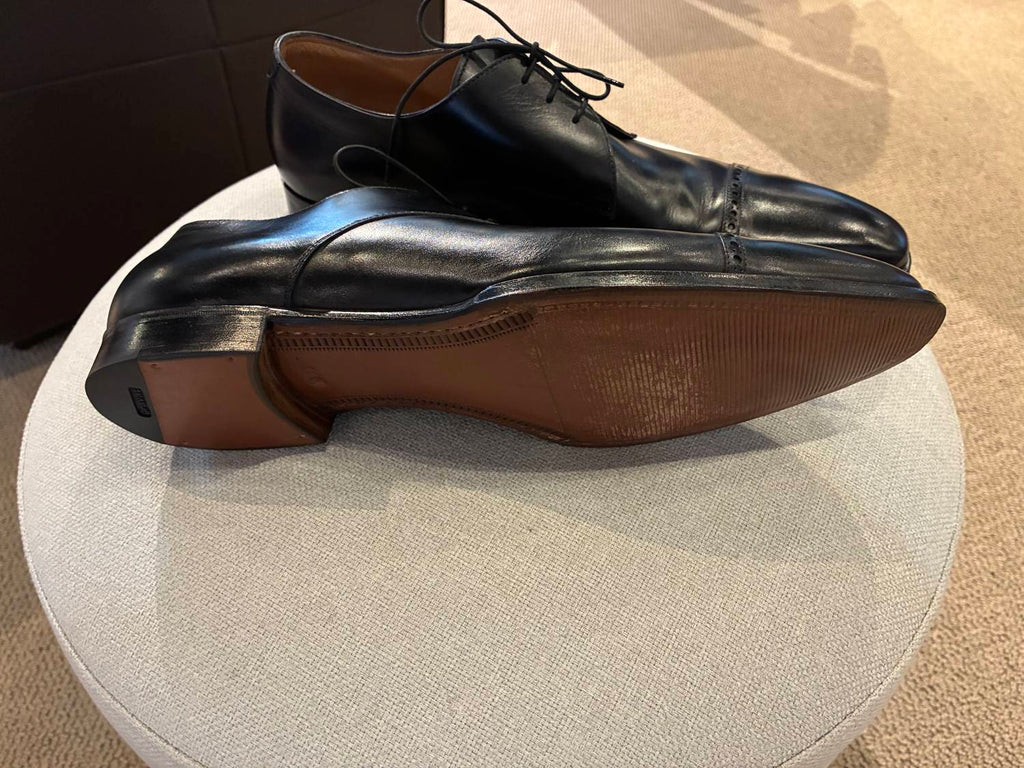 Men's Cap-Toe Derby Shoes In Black