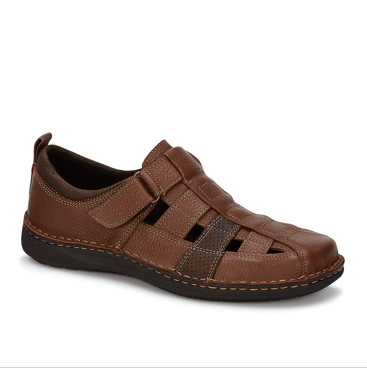 Men's Leather Sandals In Light Brown