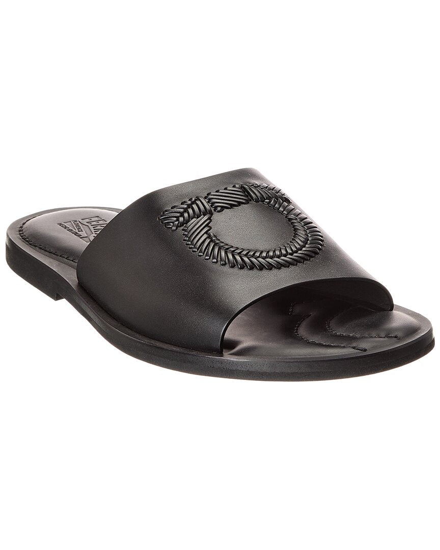 Ferragamo Lionel Leather Slide