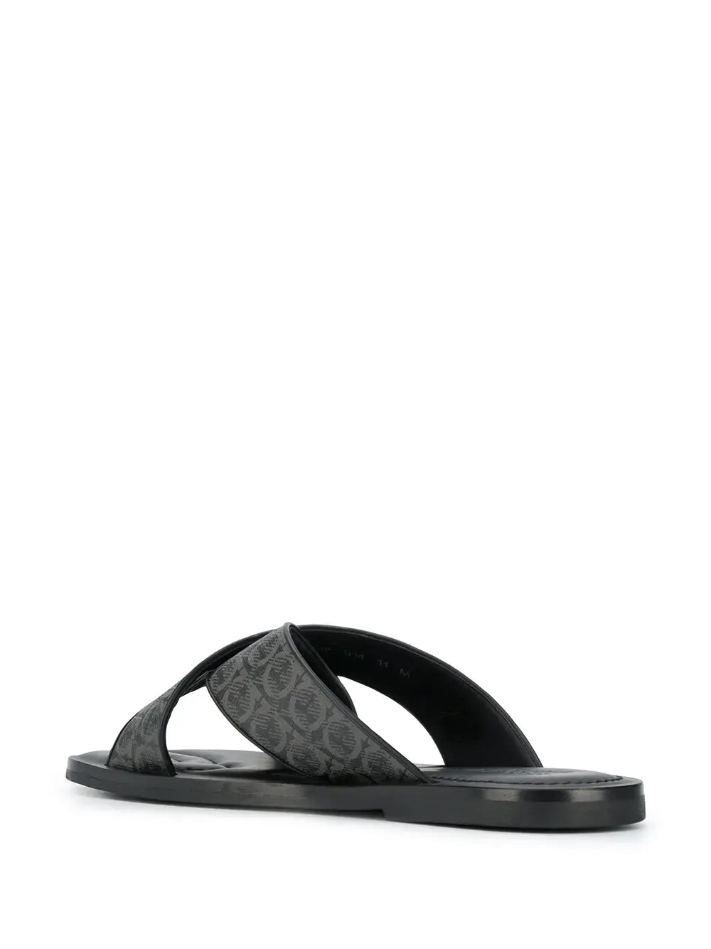 Ferragamo Gancini Leather Pool Slides